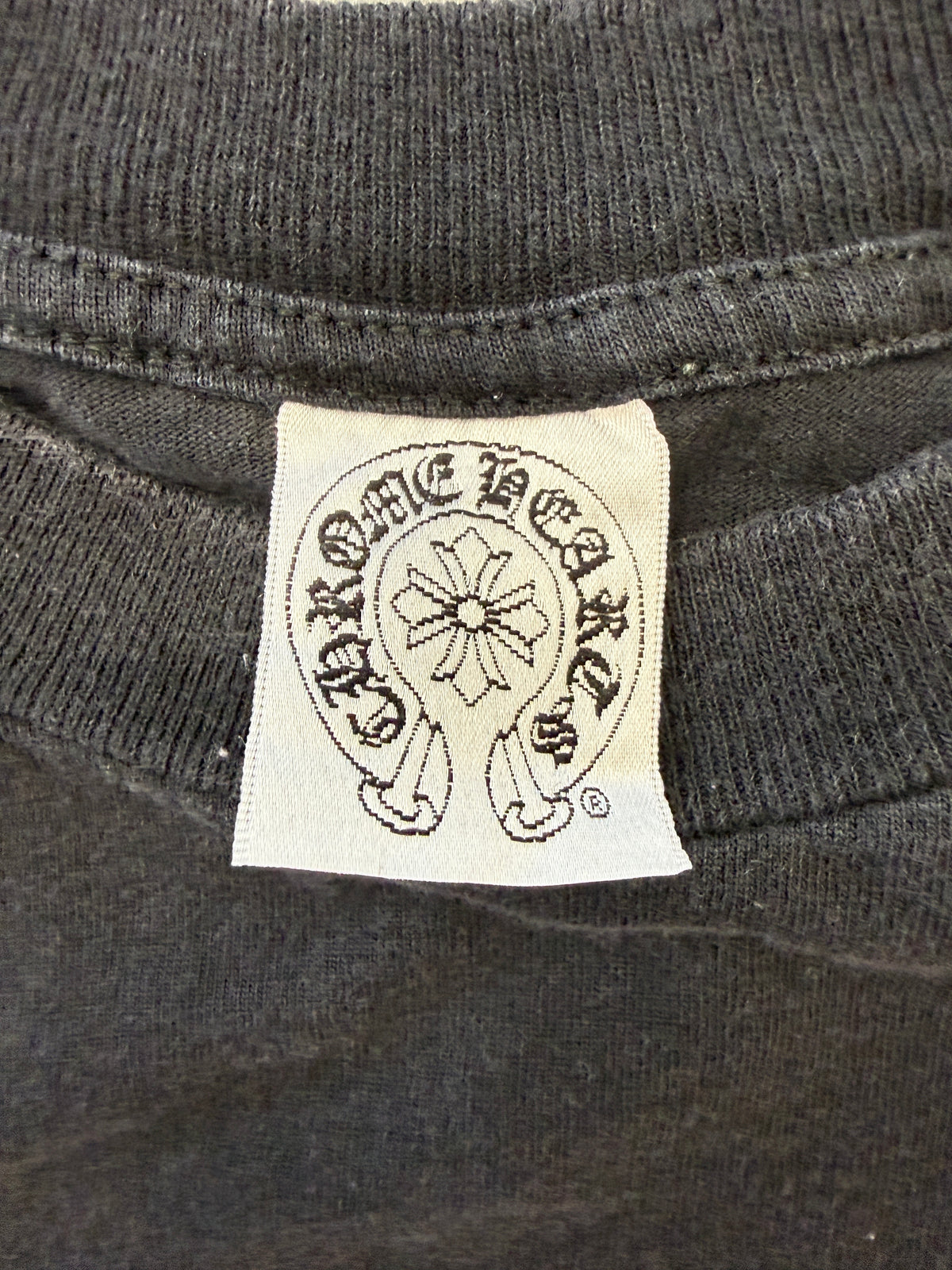 VINTAGE CHROME HEARTS MALIBU STAR POCKET LONG SLEEVE TEE (WHITE TAG)