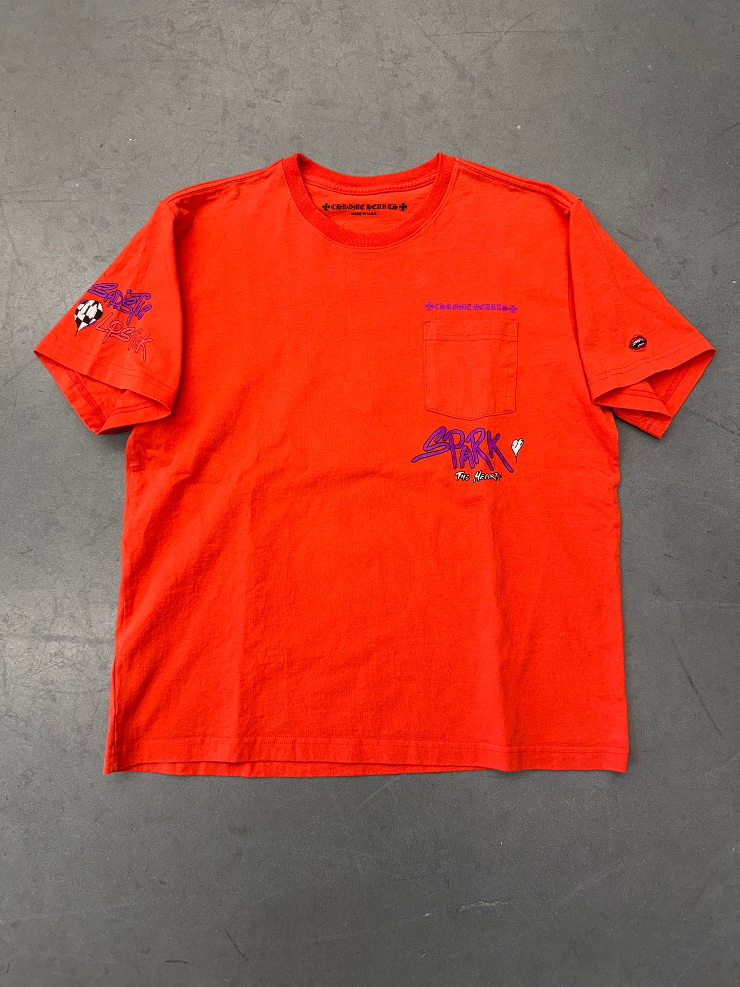 CHROME HEARTS MATTY BOY SPARK POCKET TEE
