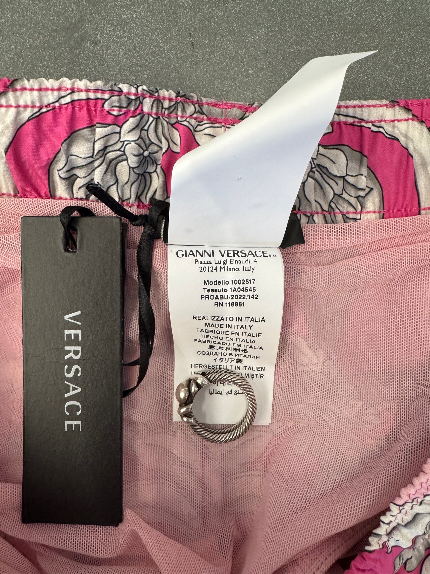 VERSACE BAROQUE BOARDSHORTS - PINK