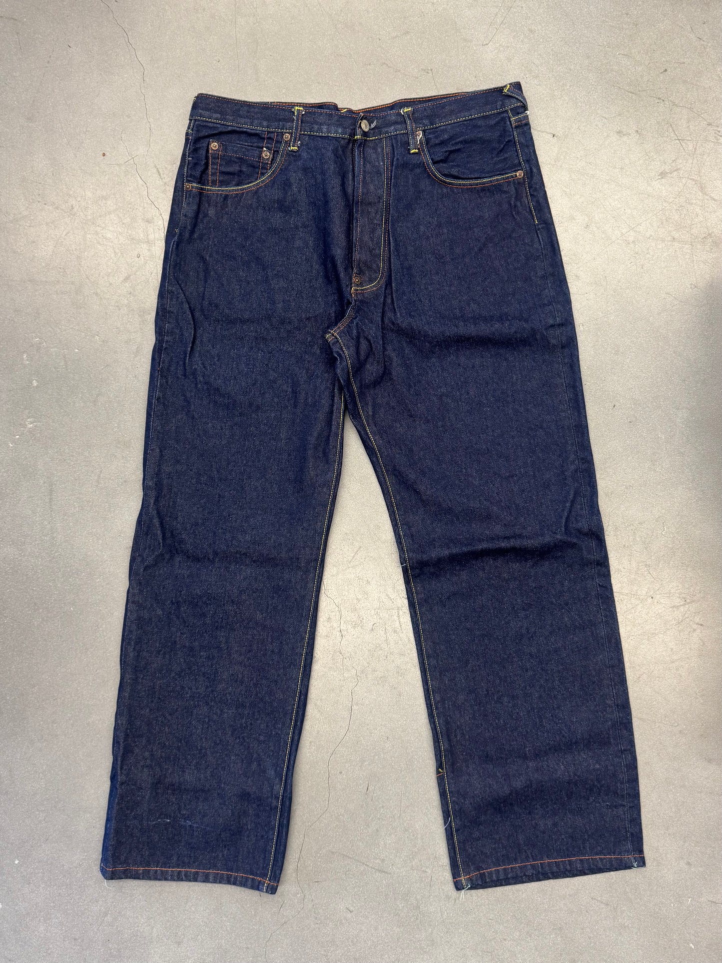 VINTAGE EVISU JEANS COMIC BOOK DIACOCK - SIZE 38