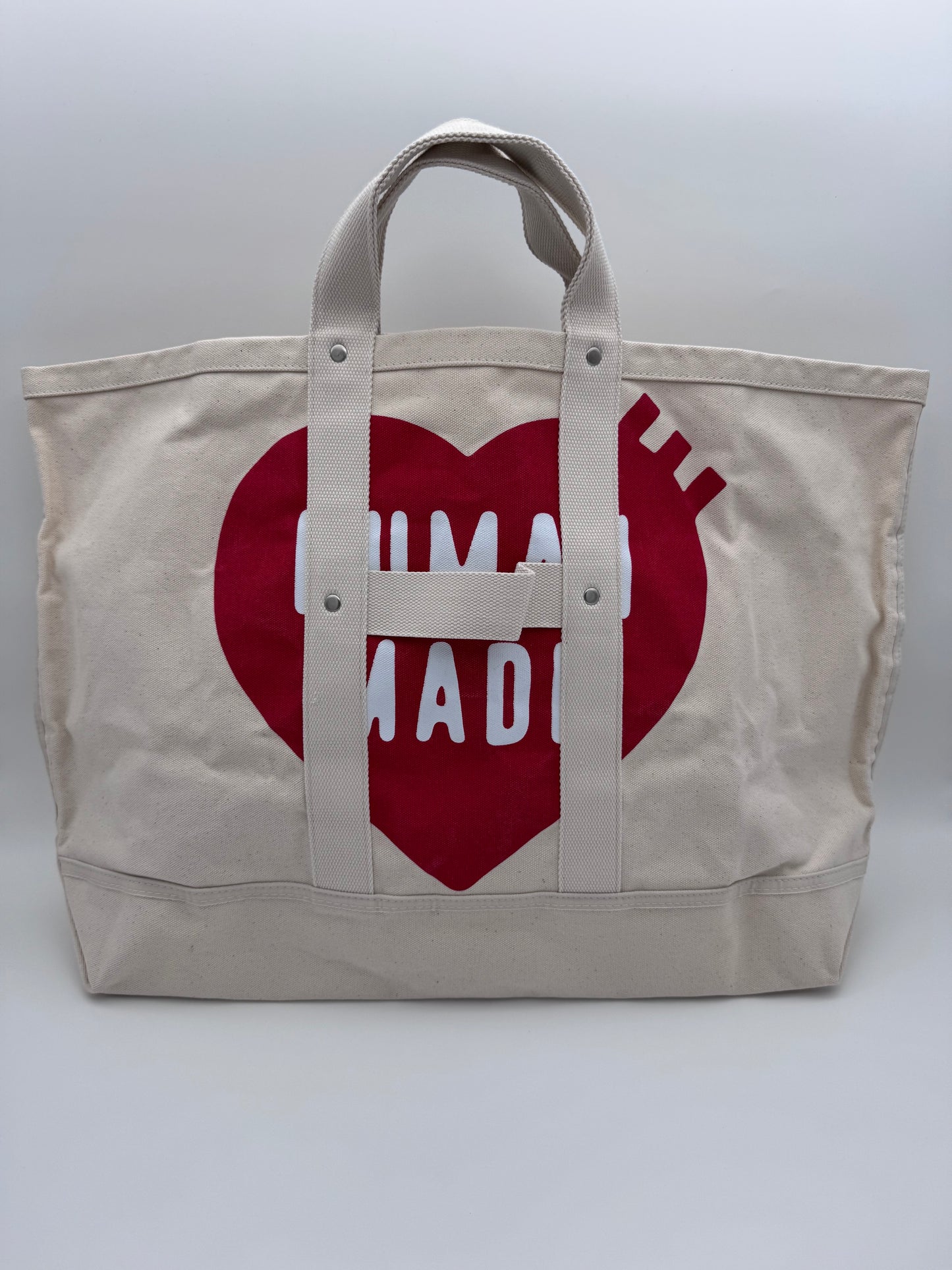 HUMAN MADE POLAR BEAR AND HEART LARGE TOTE BAG
