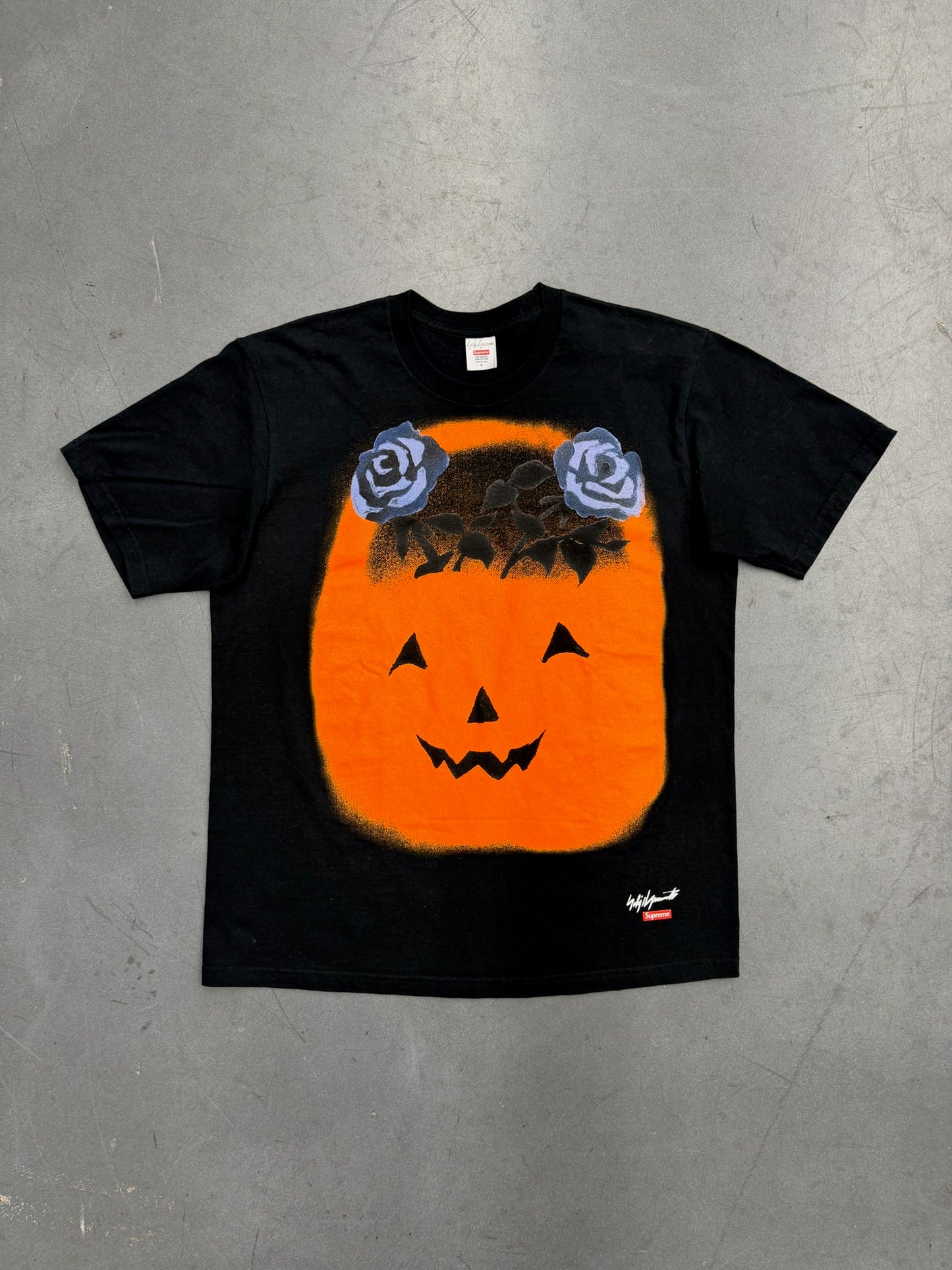 FW22 SUPREME YOHJI YAMAMOTO PUMPKIN TEE - BLACK
