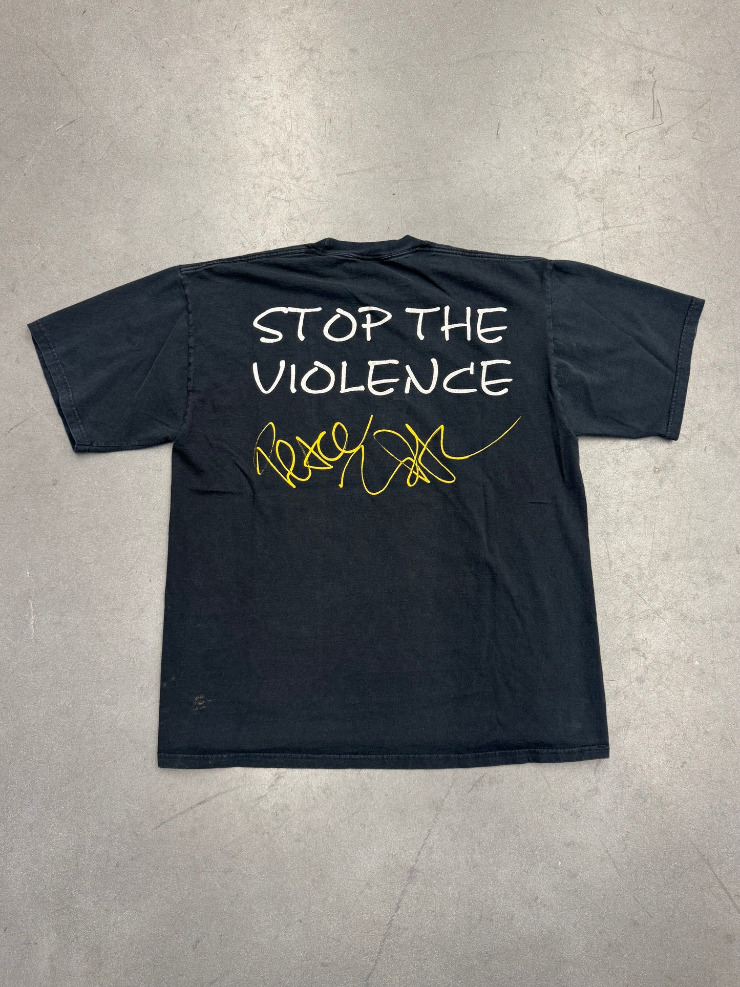 1997 AFENI SHAKUR TUPAC "STOP THE VIOLENCE" TEE (JERZEES TAG)
