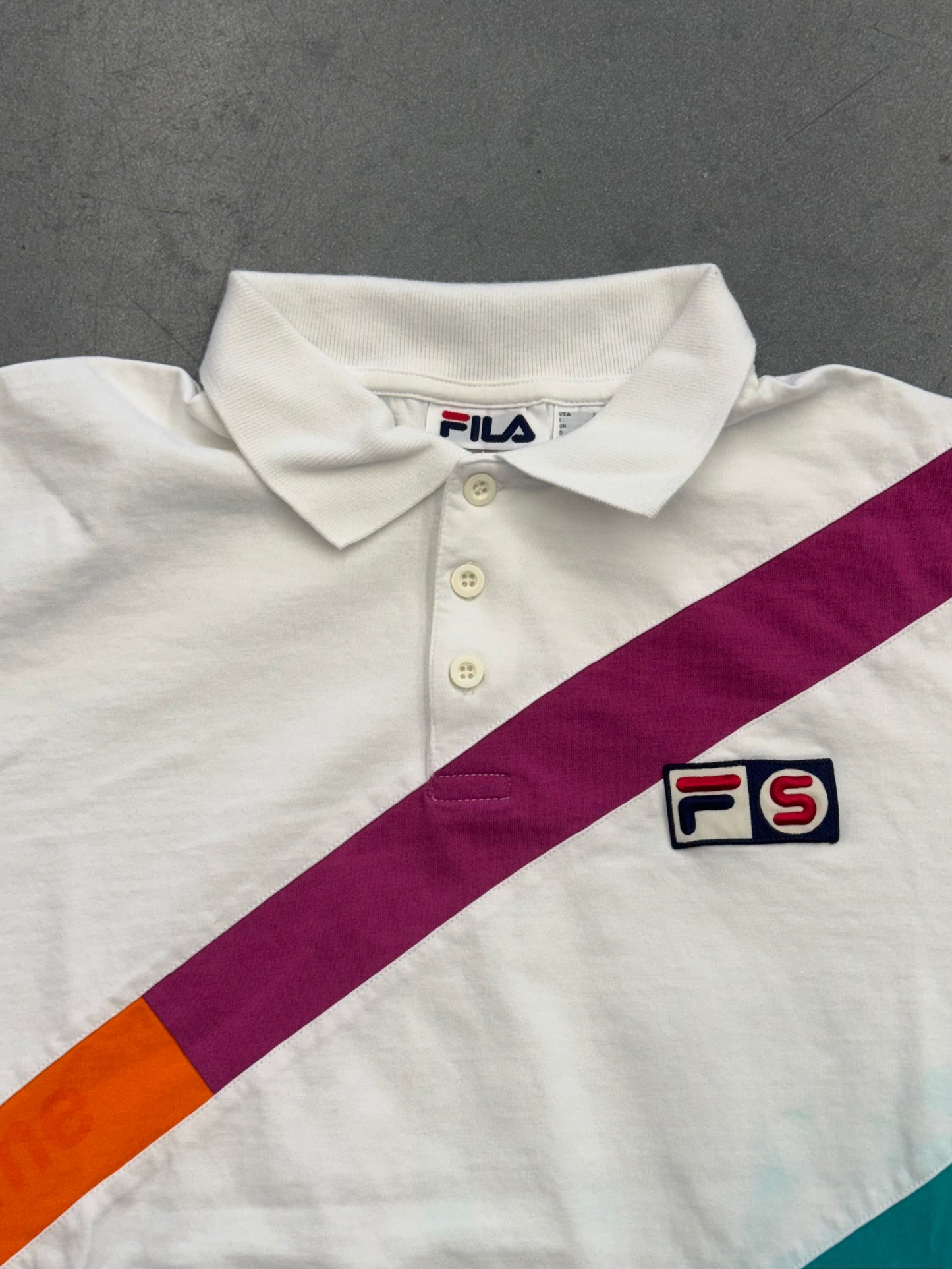 SS07 SUPREME X FILA STRIPED POLO SHIRT