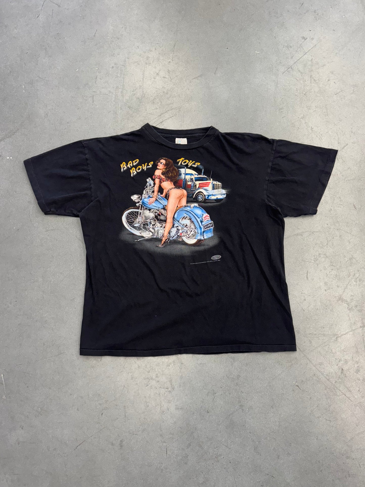 1994 BAD BOYS TOYS DUPTONT, PA PETRO STOPPING CENTER TEE (CARIBBEAN DREAM TAG)
