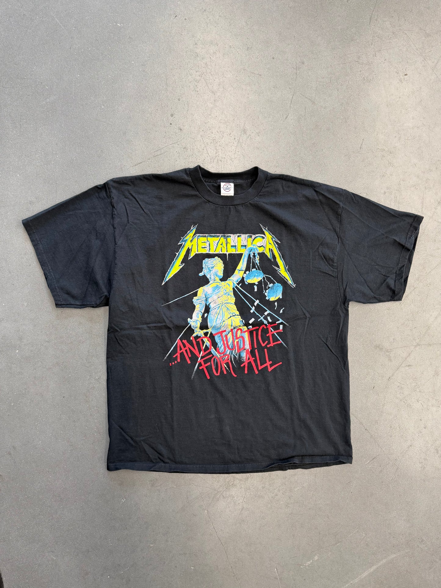 Y2K METALLICA AND JUSTICE FOR ALL TEE (DELTA PRO WEIGHT TAG)