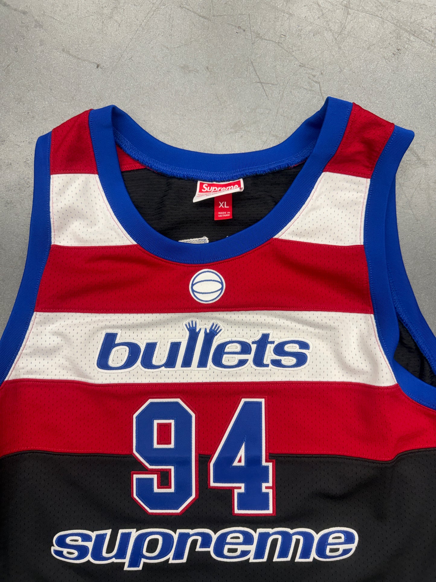 SS26 SUPREME MITCHELL & NESS BULLETS BASKETBALL JERSEY