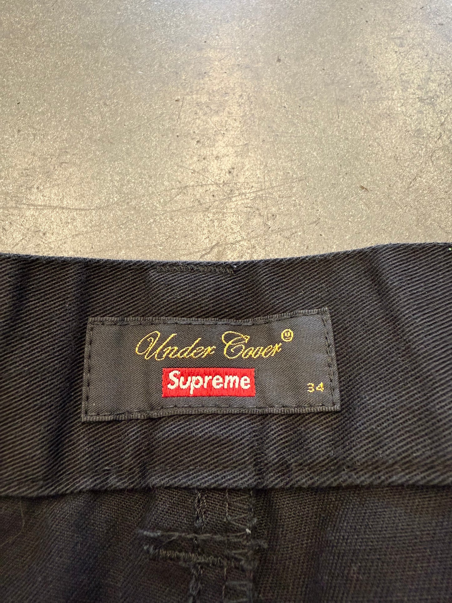 SS18 SUPREME X UNDERCOVER PUBLIC ENEMY WORK PANTS