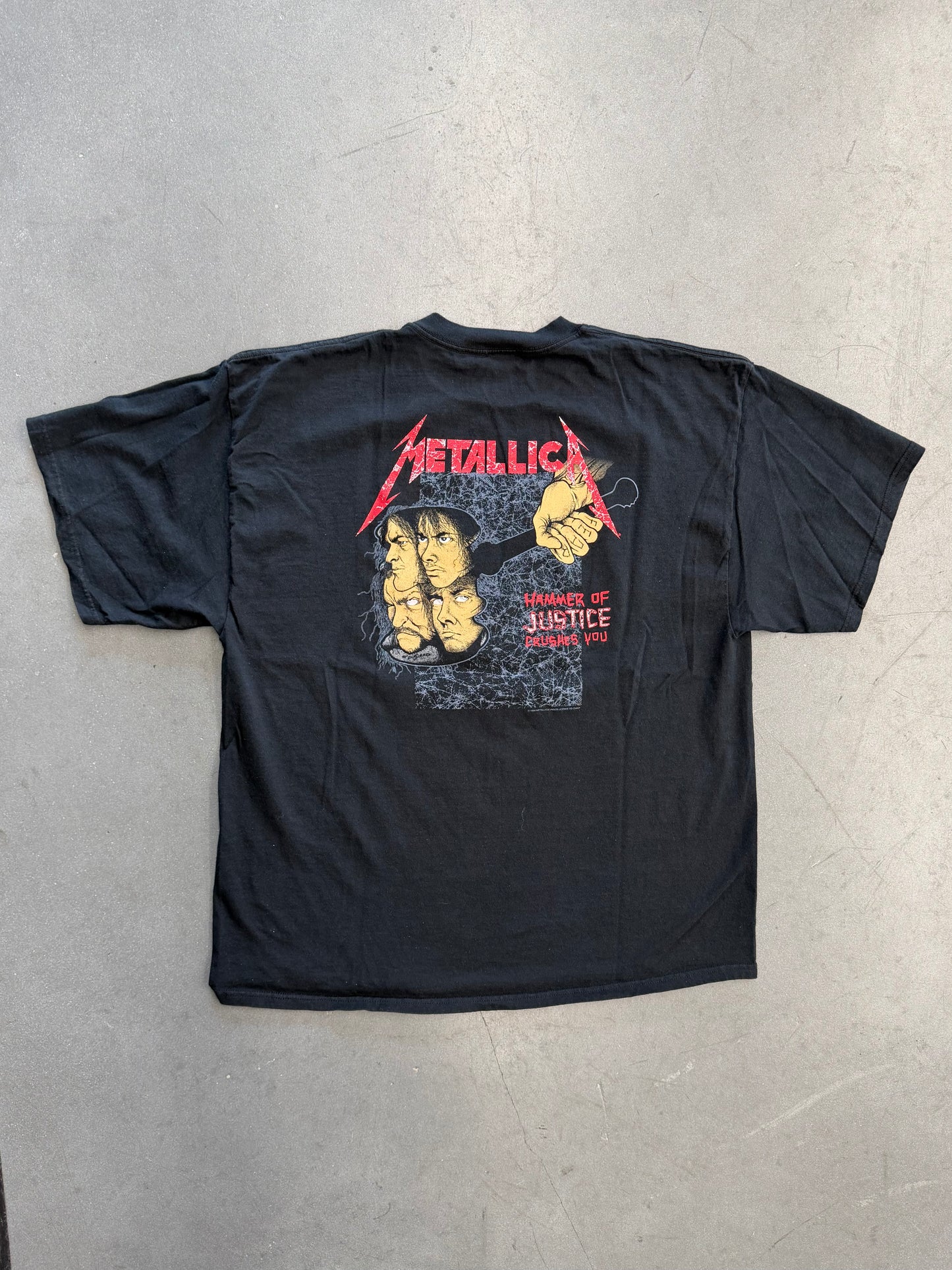 Y2K METALLICA AND JUSTICE FOR ALL TEE (DELTA PRO WEIGHT TAG)