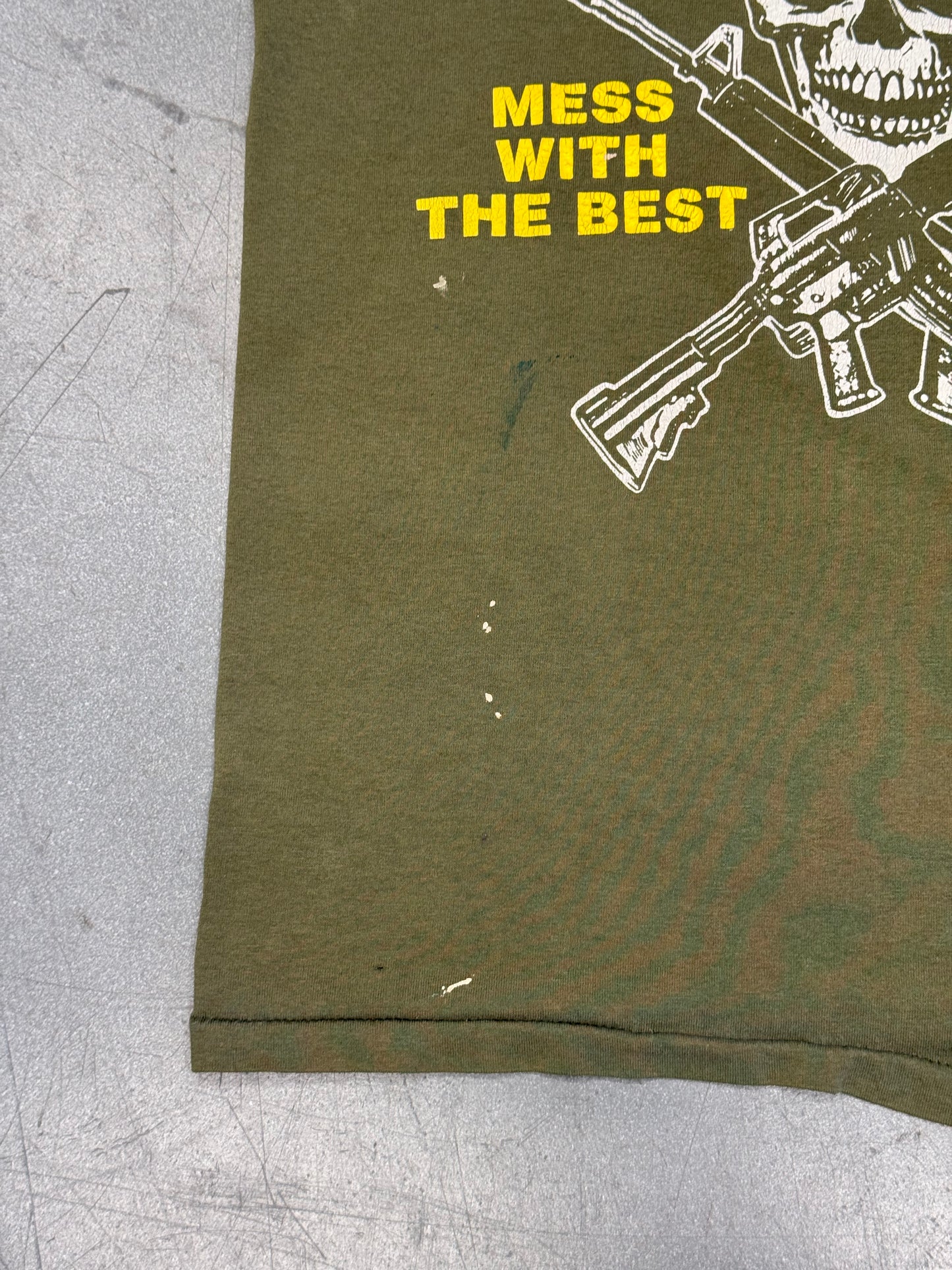 90S U.S. ARMY MESS WITH THE BEST CUT-OFF TEE (FADED TAG)