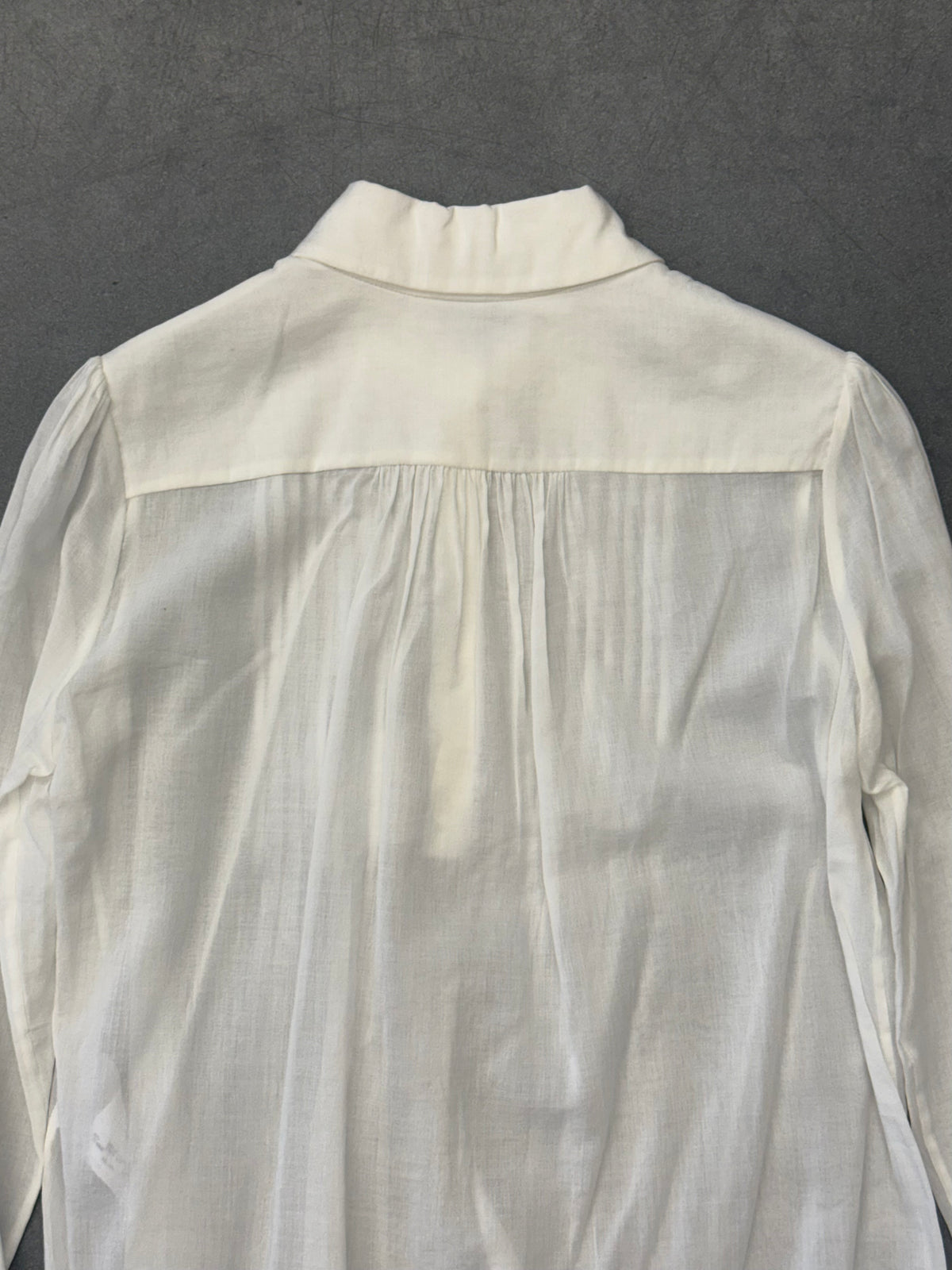 2015 SAINT LAURENT PLEATED BLOUSE