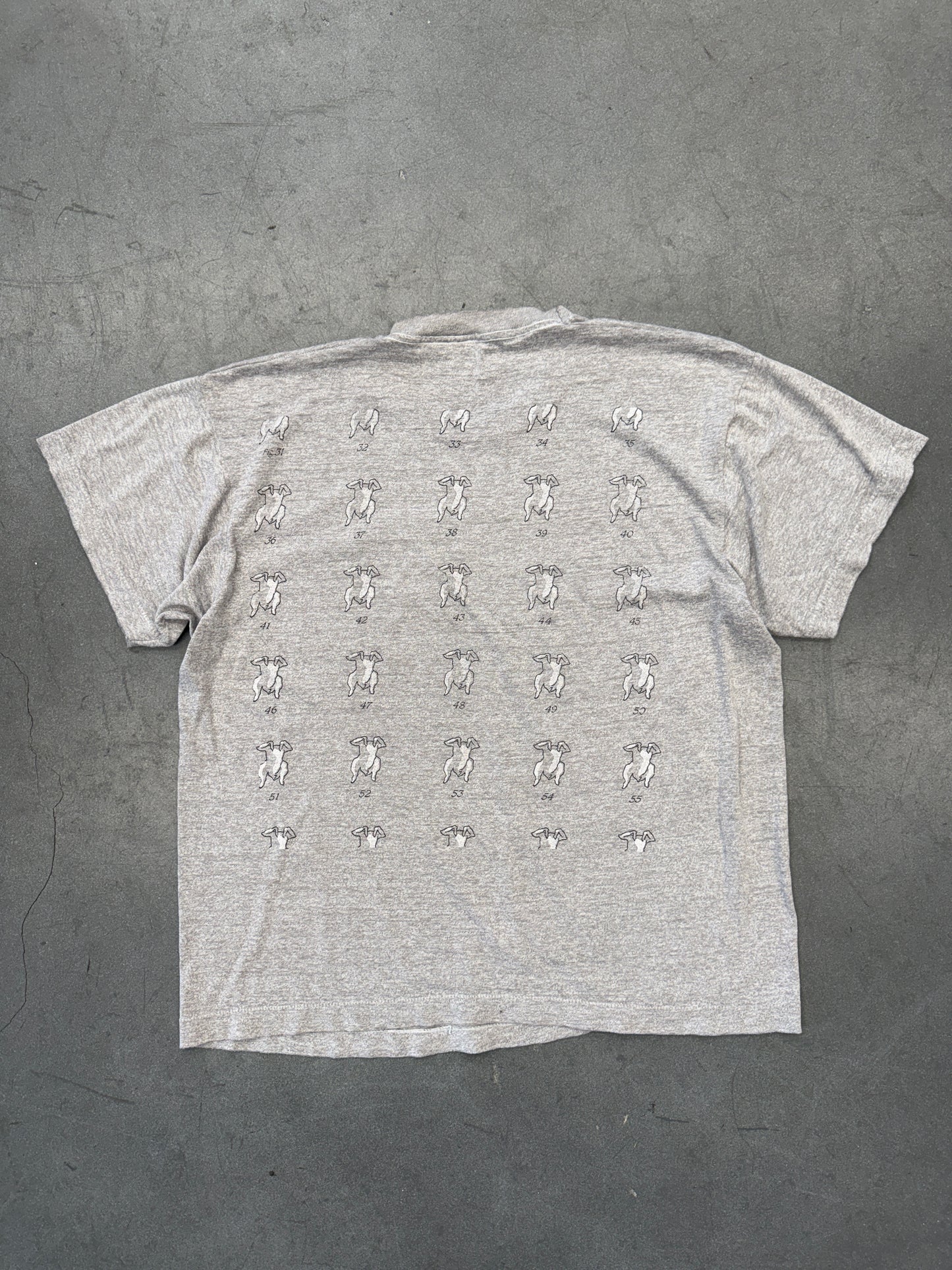 1987 PETER  GABRIEL DANCING CHICKEN TOUR TEE (PULLED TAG)