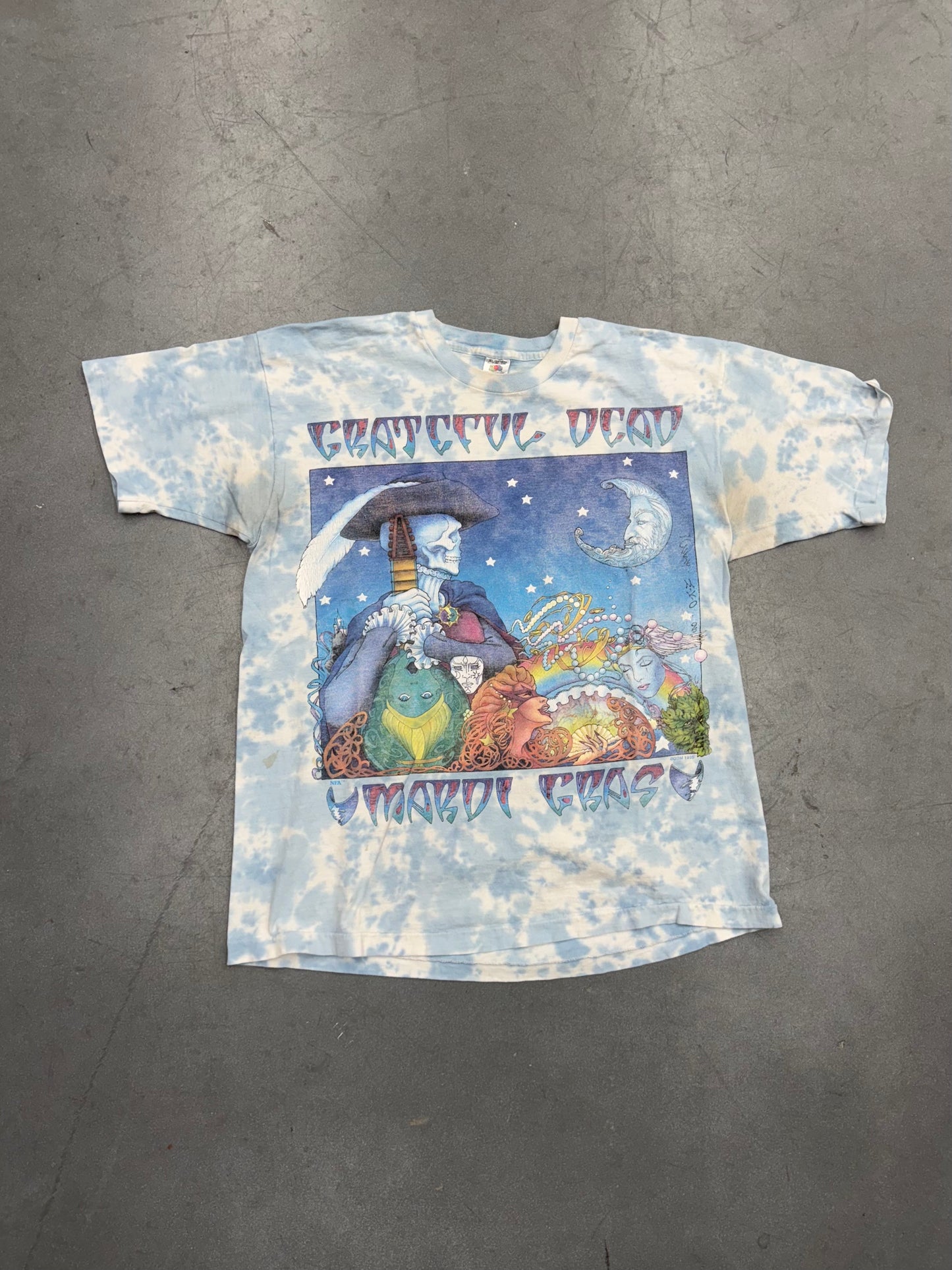 1995 GRATEFUL DEAD MARDI GRAS OAKLAND TEE (FOTL TAG)