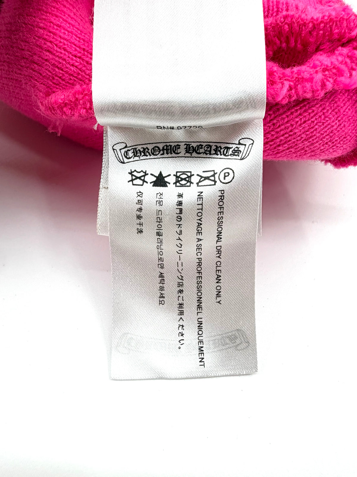 CHROME HEARTS MIAMI EXCLUSIVE WATCH CAP EMBROIDERED BEANIE - HOT PINK