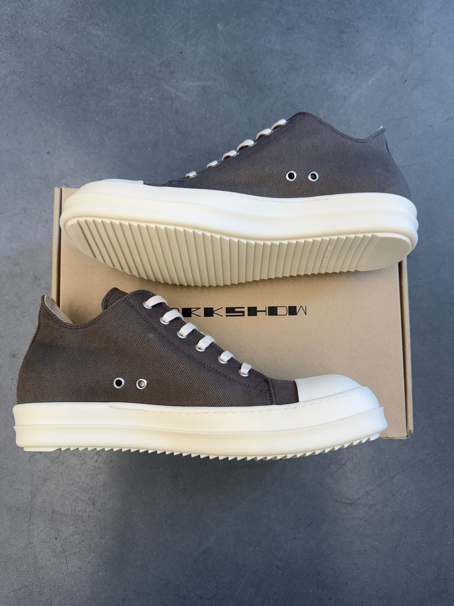 RICK OWENS DRKSHDW RAMONE SNEAKERS LOW DUST