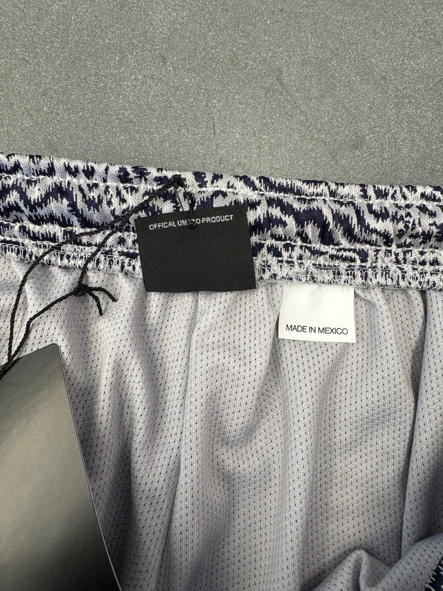 SS23 SUPREME UMBRO JACQUARD ANIMAL PRINT SOCCER SHORT - NAVY