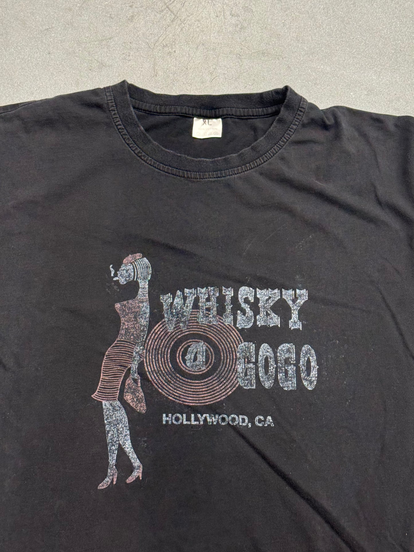 90S WHISKY GOGO HOLLYWOOD, CA  TEE (100% COTTON TAG)