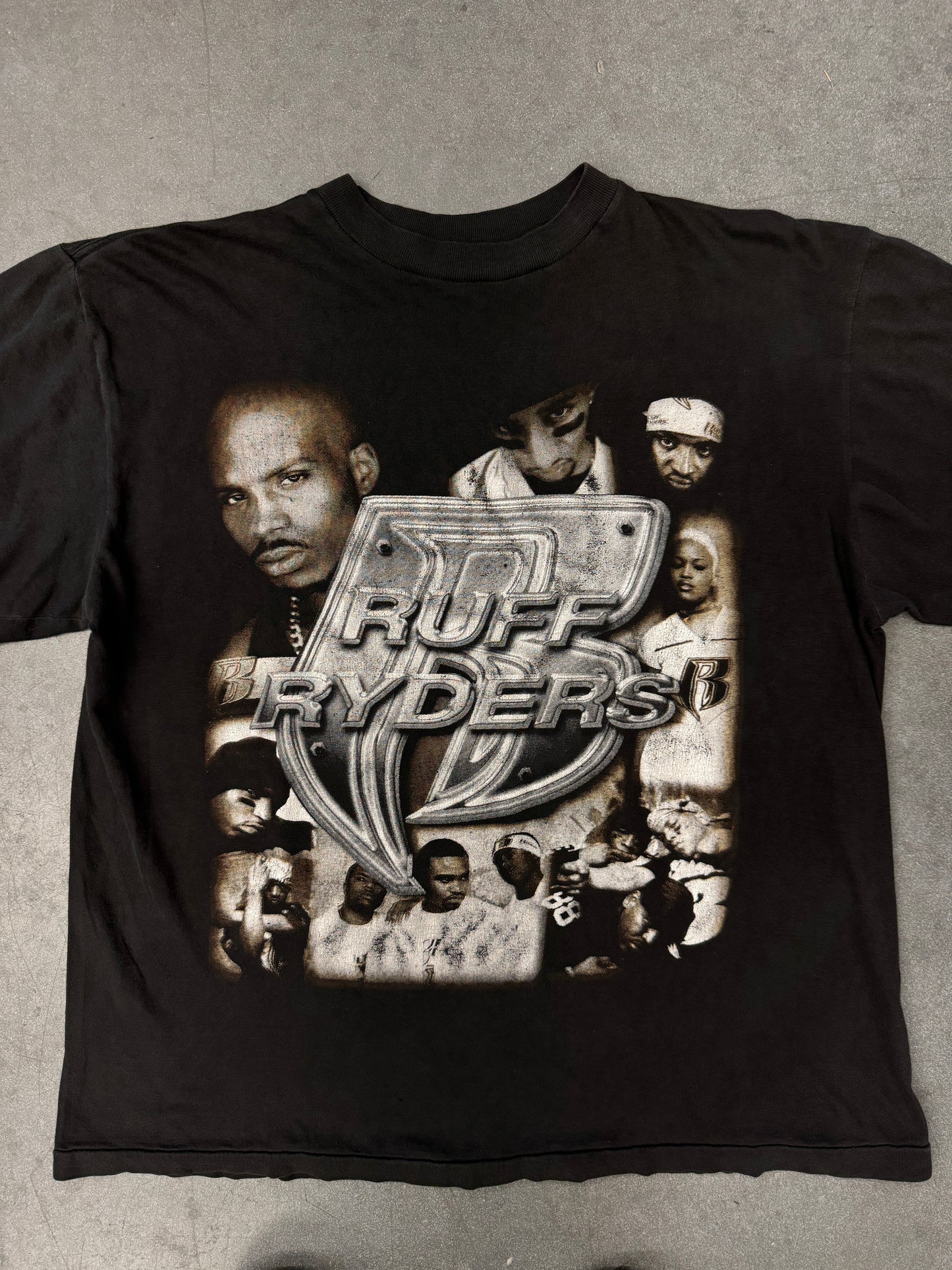 2000 Y2K RUFF RYDERS CASH MONEY TOUR BOOTLEG RAP TEE (FADED TAG)