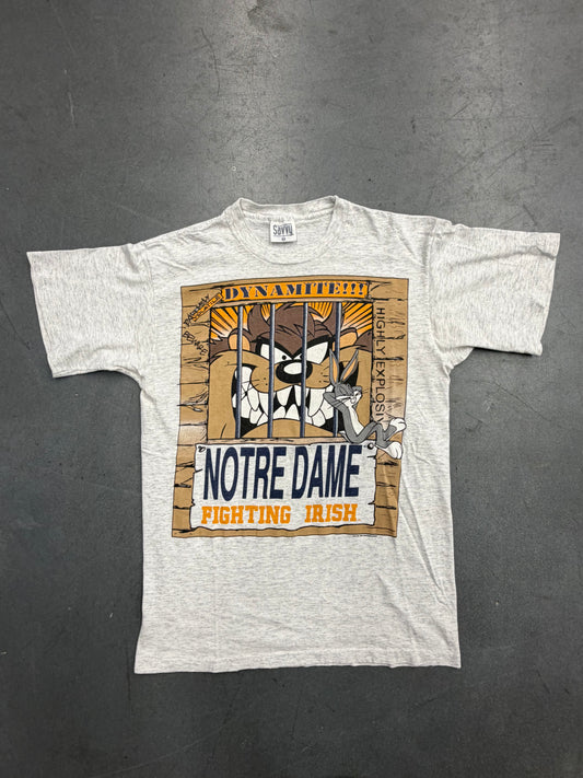 1994 NOTRE DAME FIGHTING IRISH "DYNAMITE" TAZ TEE (SAVY SPORTSWEAR TAG)