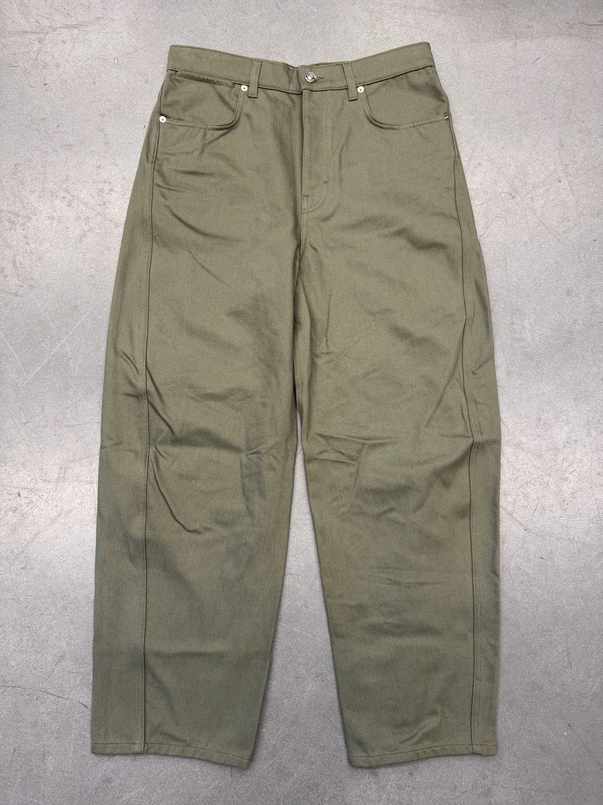 SS26 GIVENCHY SEAM OVERDYED JEANS - SALVIA