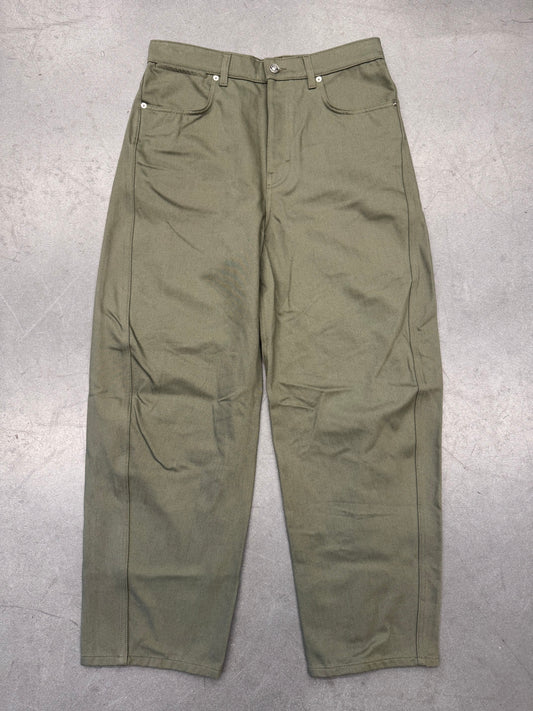 SS26 GIVENCHY SEAM OVERDYED JEANS - SALVIA