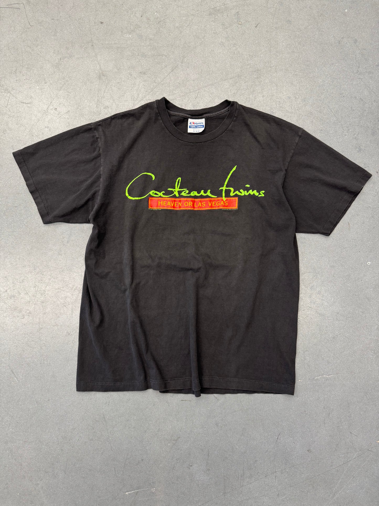 1990 COCTEAU TWINS HEAVEN OR LAS VEGAS TEE (HANES HEAVYWEIGHT TAG)