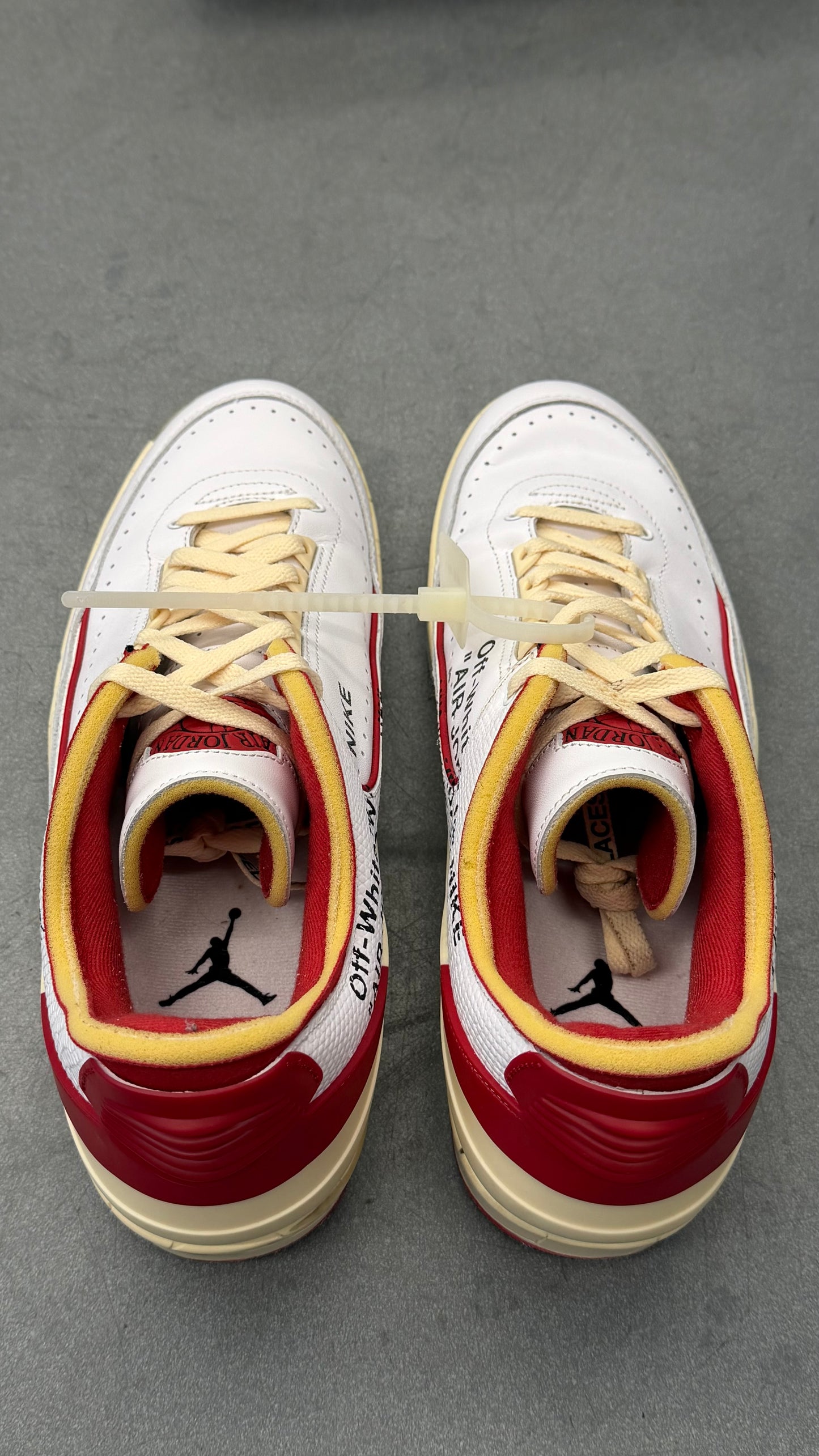 2021 JORDAN 2 RETRO LOW SP OFF-WHITE WHITE RED (WITH BOX)