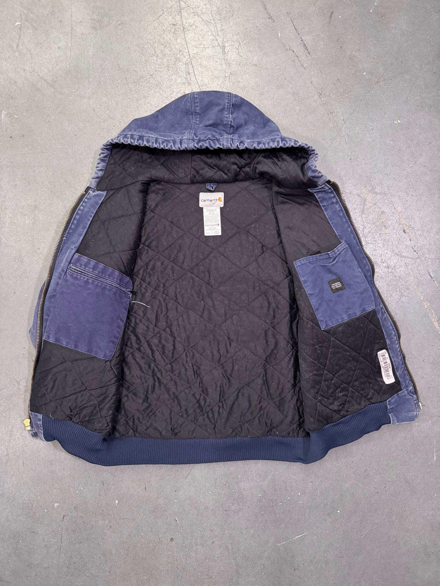 2000'S CARHARTT INSULATED CANVAS HOODIE - NAVY (37620 XL)