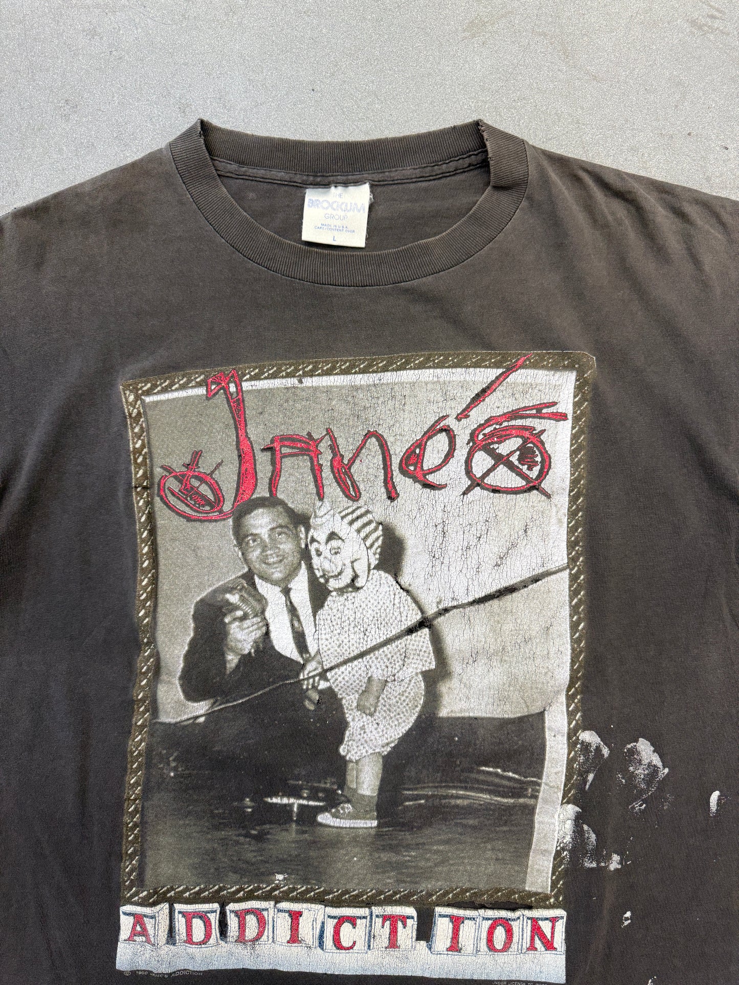 1990 JANE'S ADDICTION "A SHOW FOR THE WHOLE FAMILY" TEE (BROCKUM TAG)