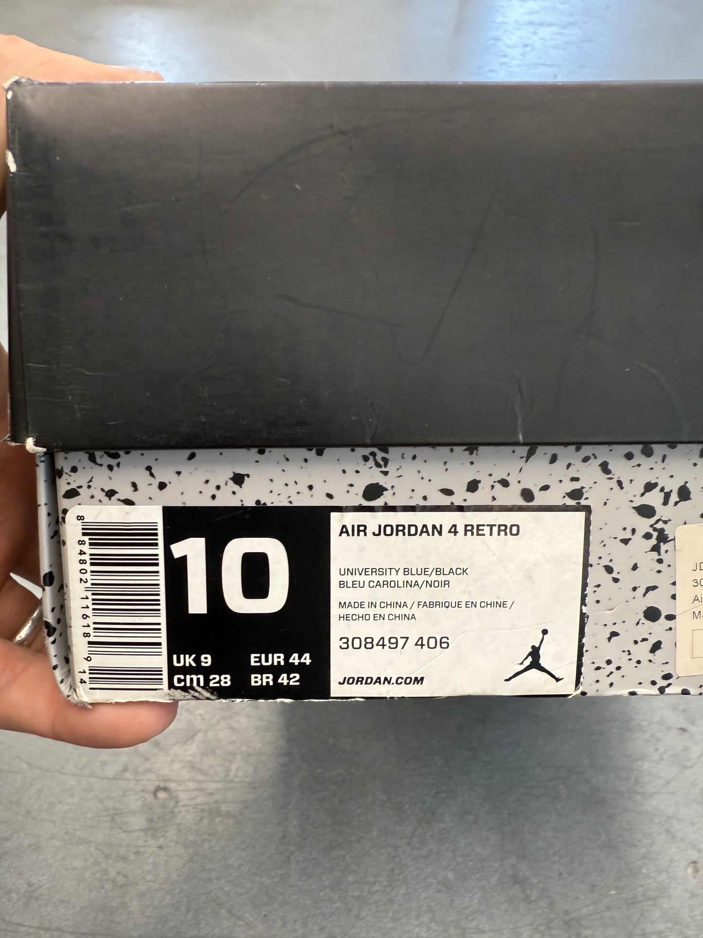 SIZE 10 JORDAN 4 RETRO TRAVIS SCOTT CACTUS JACK (PRE-OWNED WITH BOX)