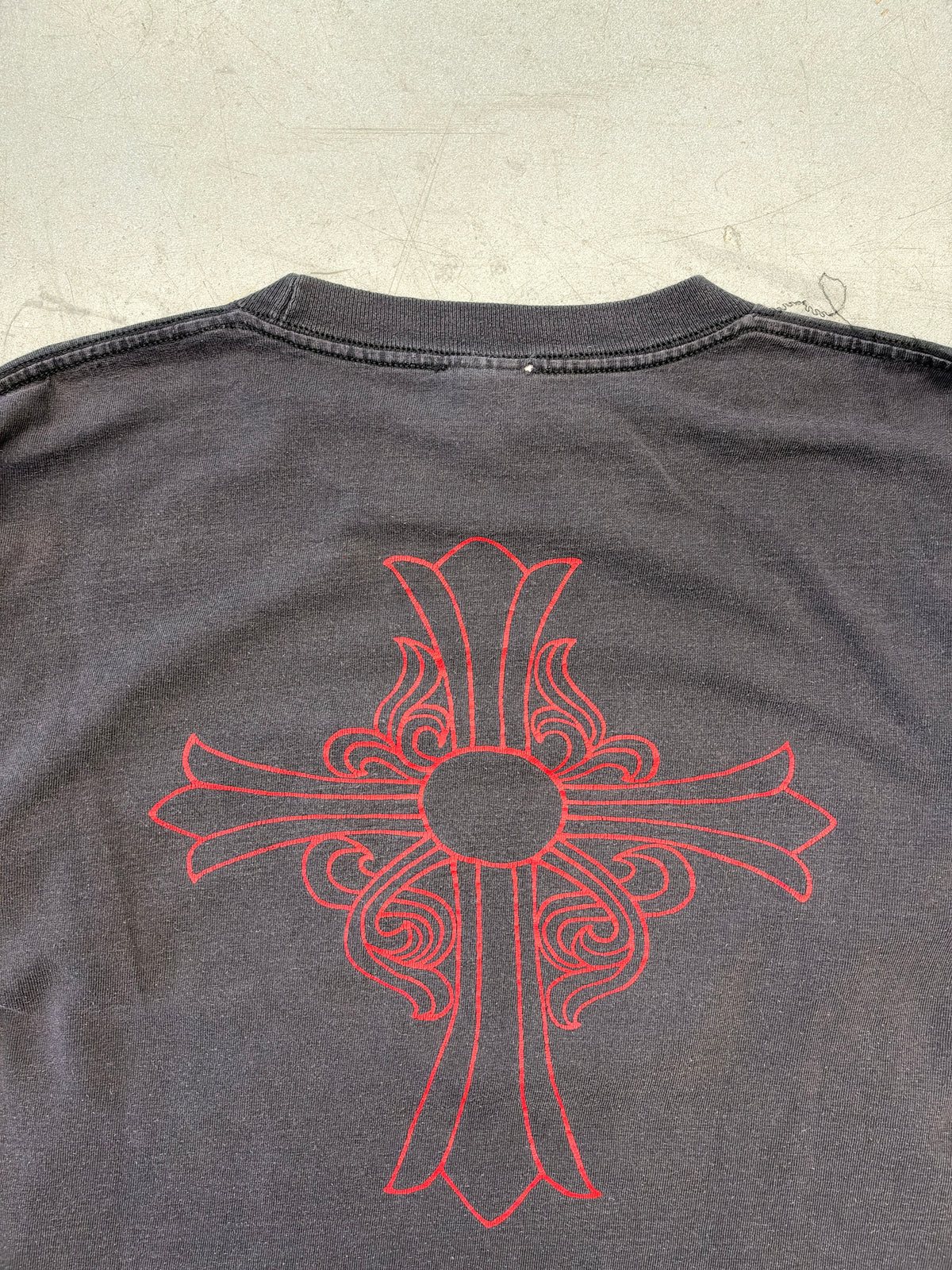 90S CHROME HEARTS N.Y.C CROSS LONG SLEEVE POCKET TEE