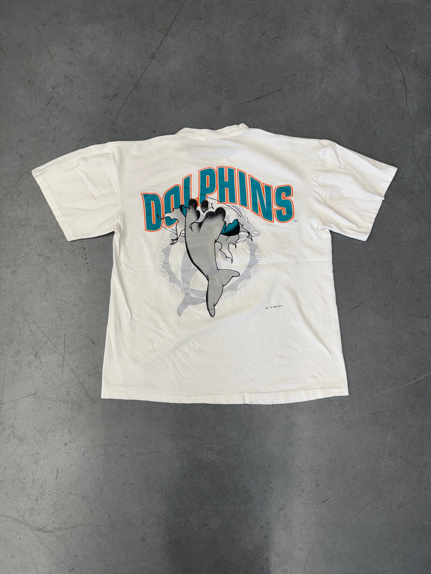 1993 NFL MIAMI DOLPHINS BREAKTHROUGH TEE (NUTMEG TAG)