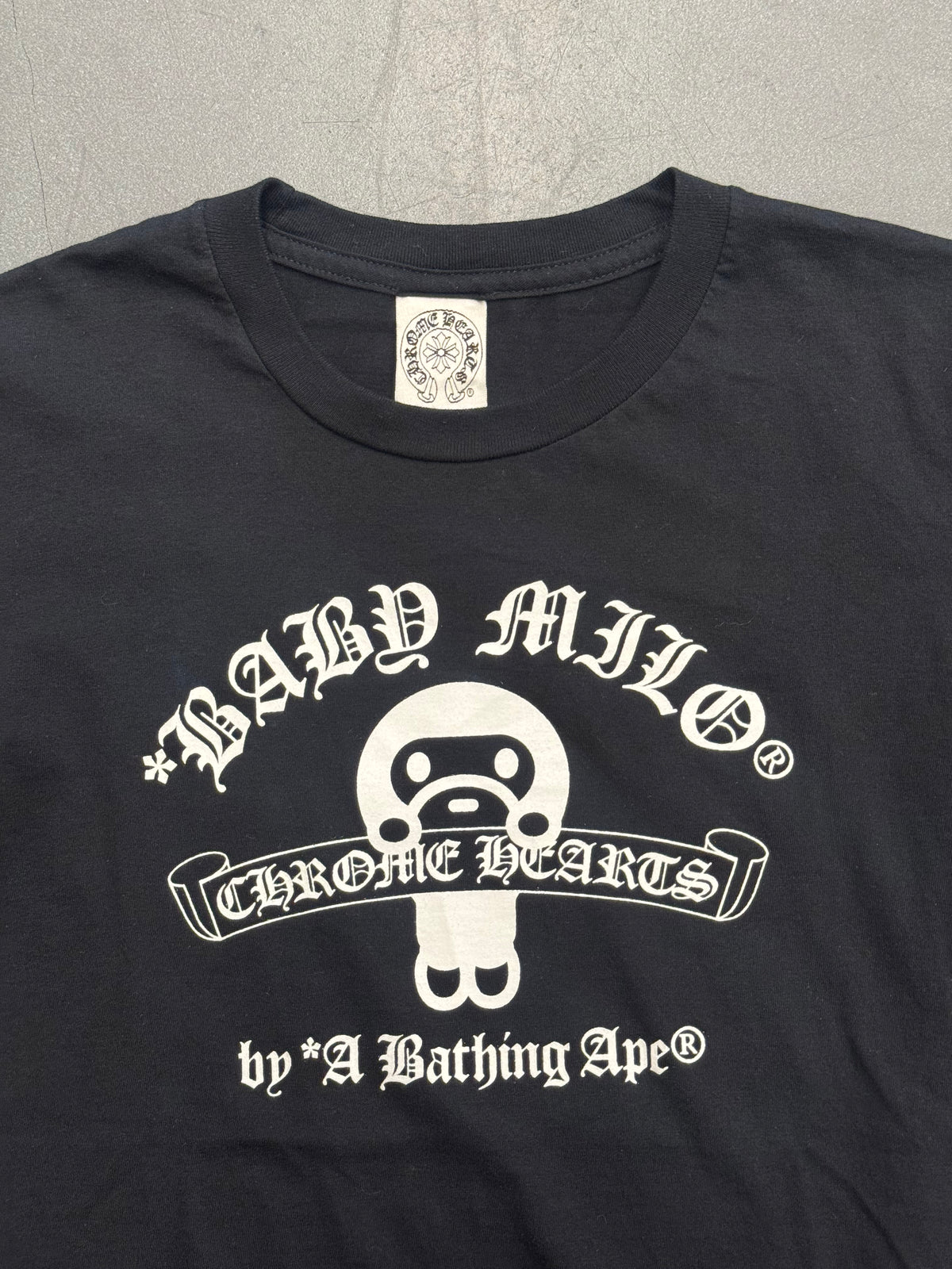 CHROME HEARTS X BAPE BABY MILO SCROLL TEE