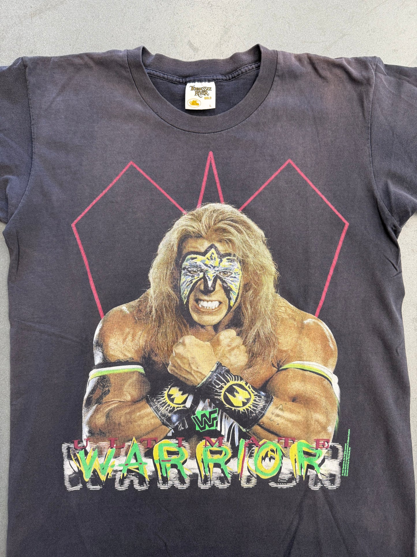 1996 WWF ULTIMATE WARRIOR TEE (TENNESSEE RIVER TAG)