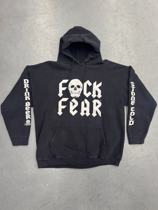 2005 WWE STONE COLD STEVE AUSTIN "FUCK FEAR" PULLOVER HOODIE (AAA TAG)