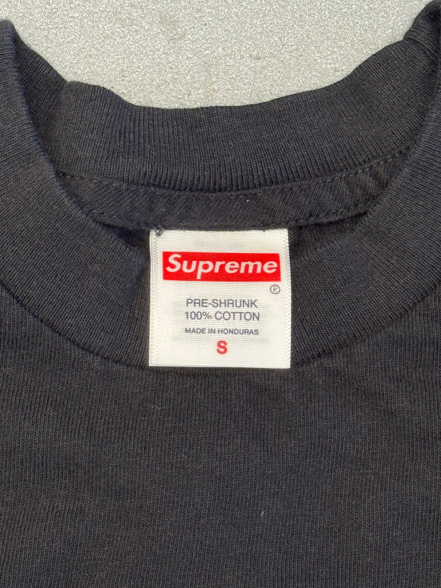 SS25 SUPREME SPONGEBOB CASTELLI RACING LONG SLEEVE TEE BLACK - SMALL