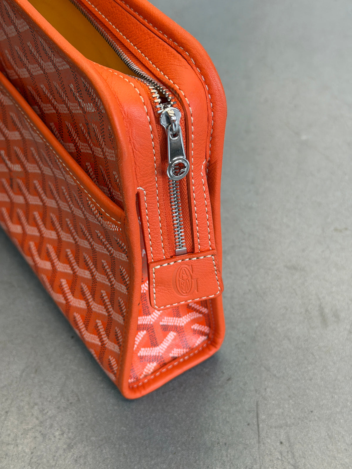 GOYARD JOUVENCE TOILETRY POUCH - GOYARDINE ORANGE