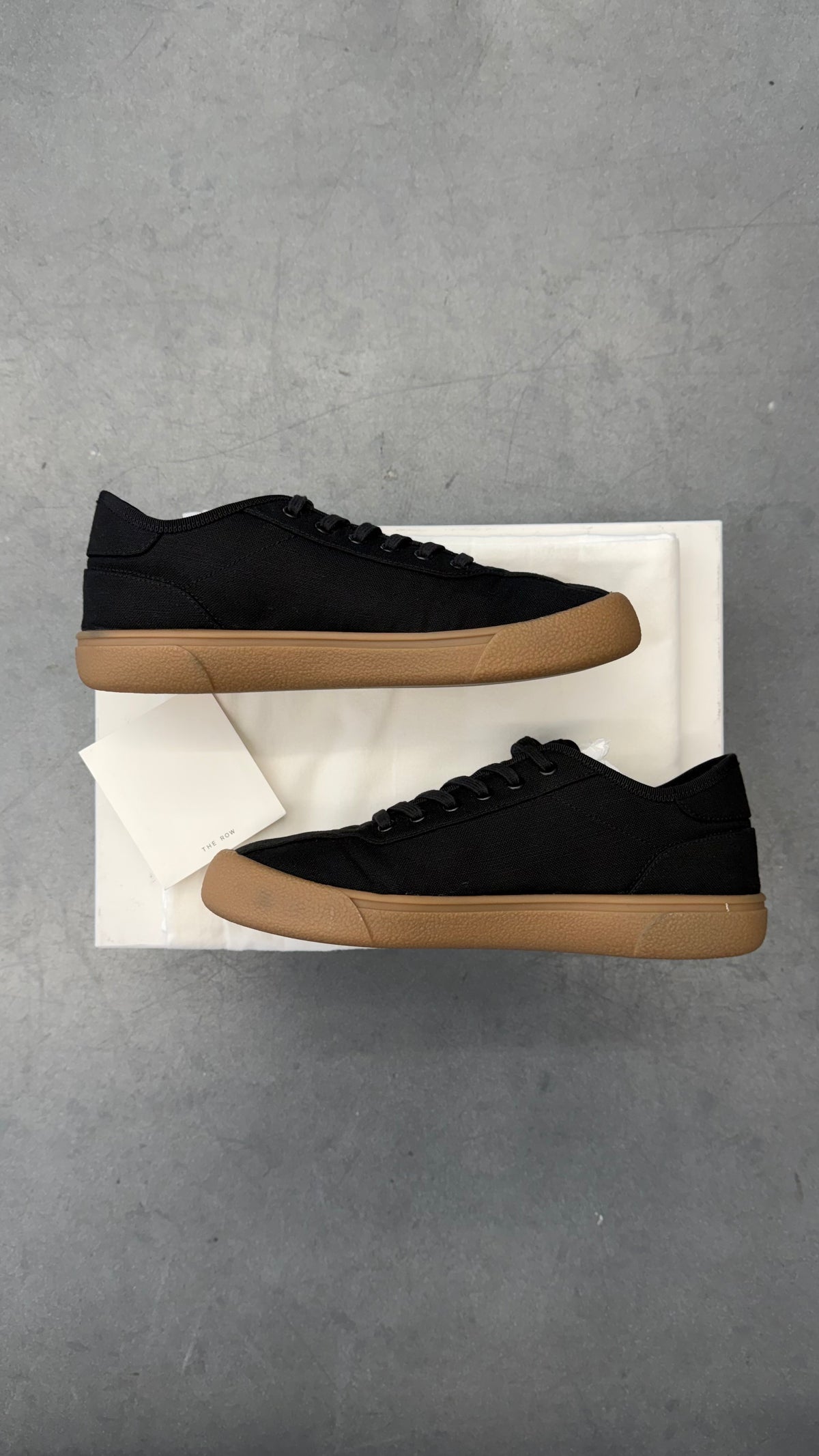 THE ROW CANVAS LOW-TOP SNEAKERS