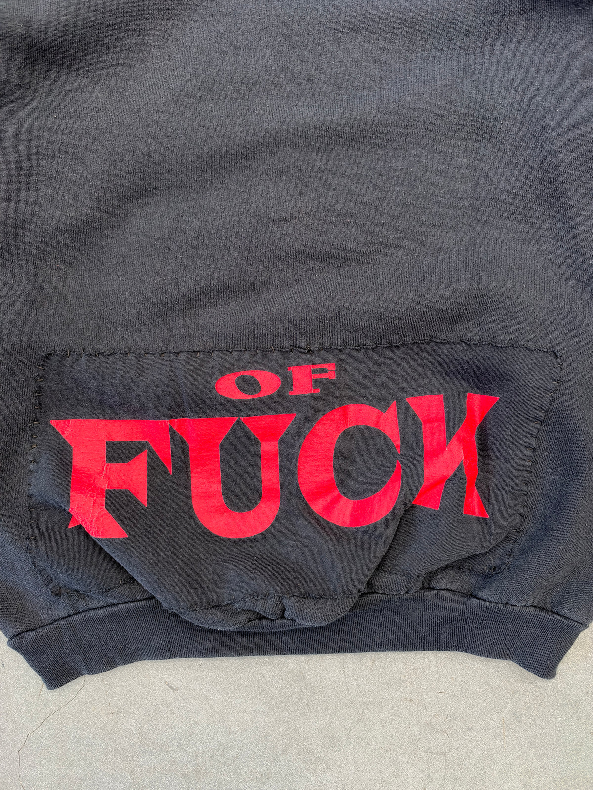 '90S MARLIYN MANSON I AM THE GOD OF FUCK TEE REPURPOSED CREWNECK SWEATER (MIJU 1 OF 1)