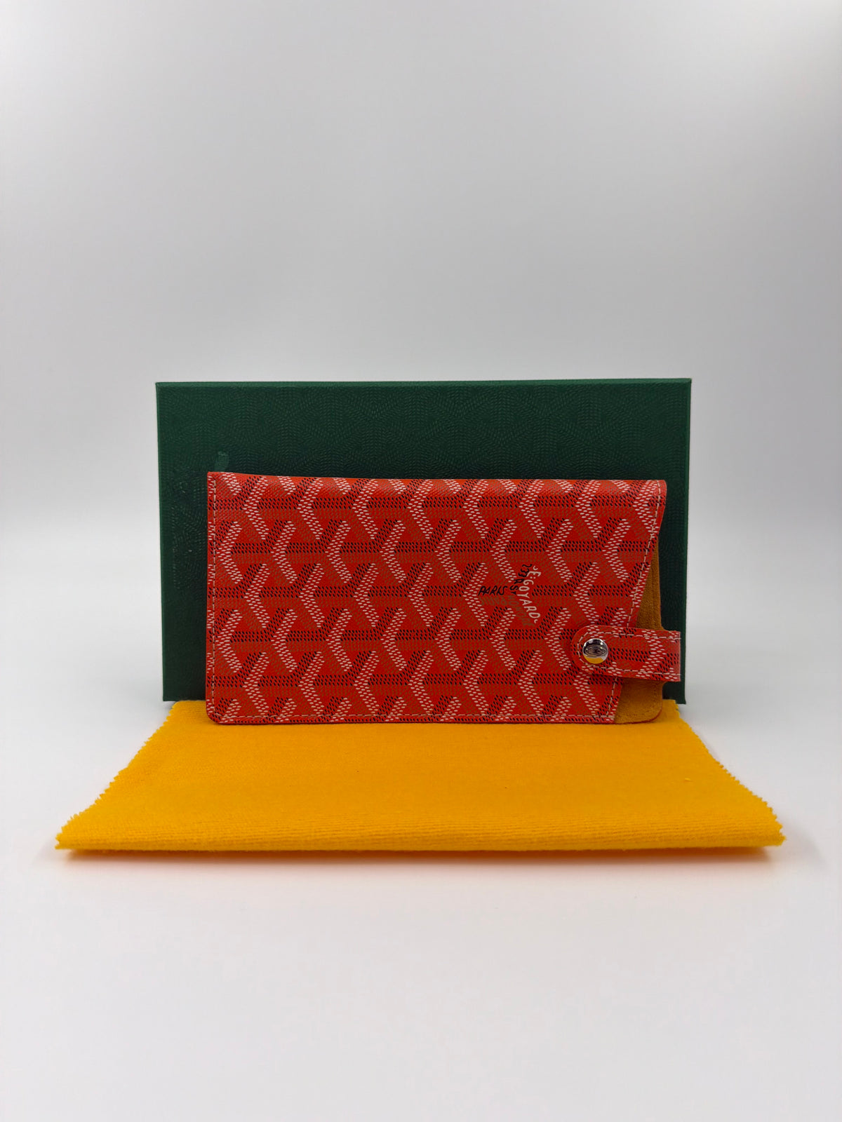 GOYARD MONTMARTRE GM SUNGLASSES CASE WITH LEATHER STRAP