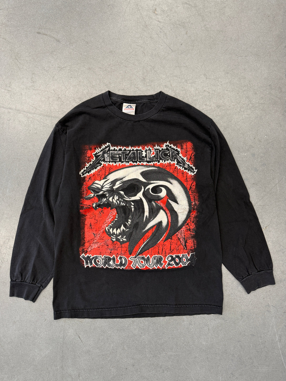 2004 METALLICA MADLY IN ANGER WITH THE WORLD TOUR TEE (TRIPLE A TAG)