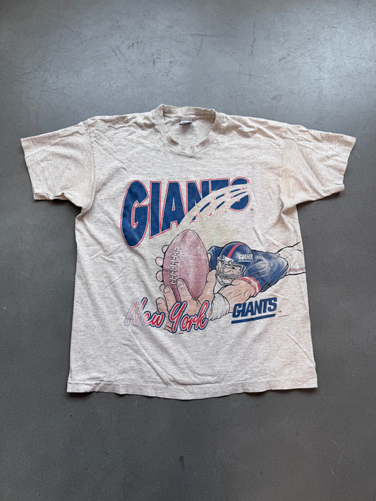 1994 NEW YORK GIANTS WRAP AROUND DIVING NFL TEE (SALEM SPORTSWEAR TAG)