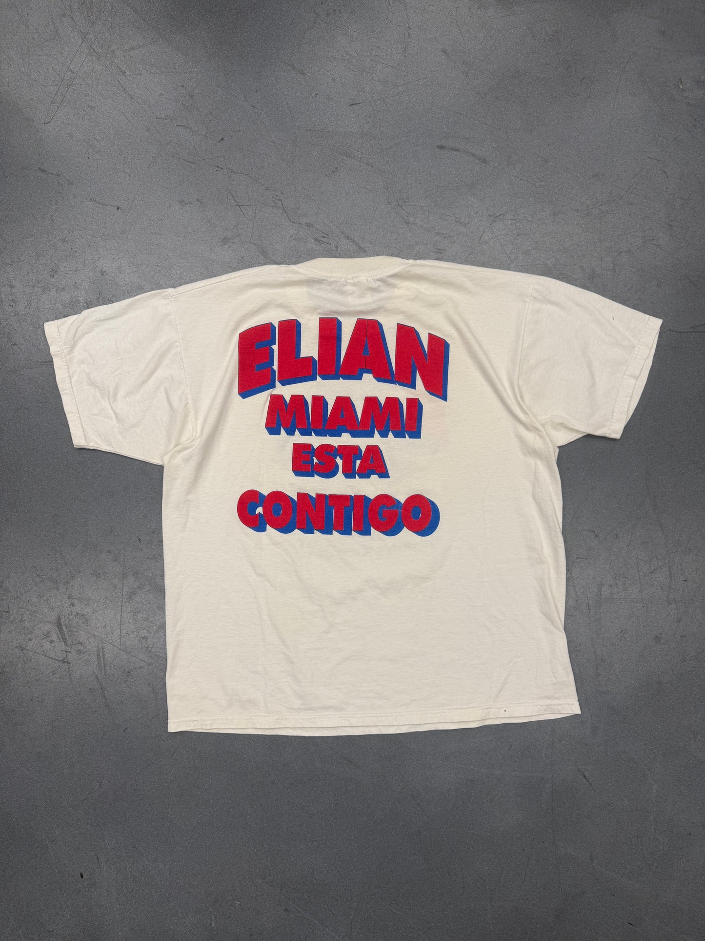 90S ELIAN GONZALEZ MIAMI ESTA CONTIGO TEE (FOTL BEST TAG)