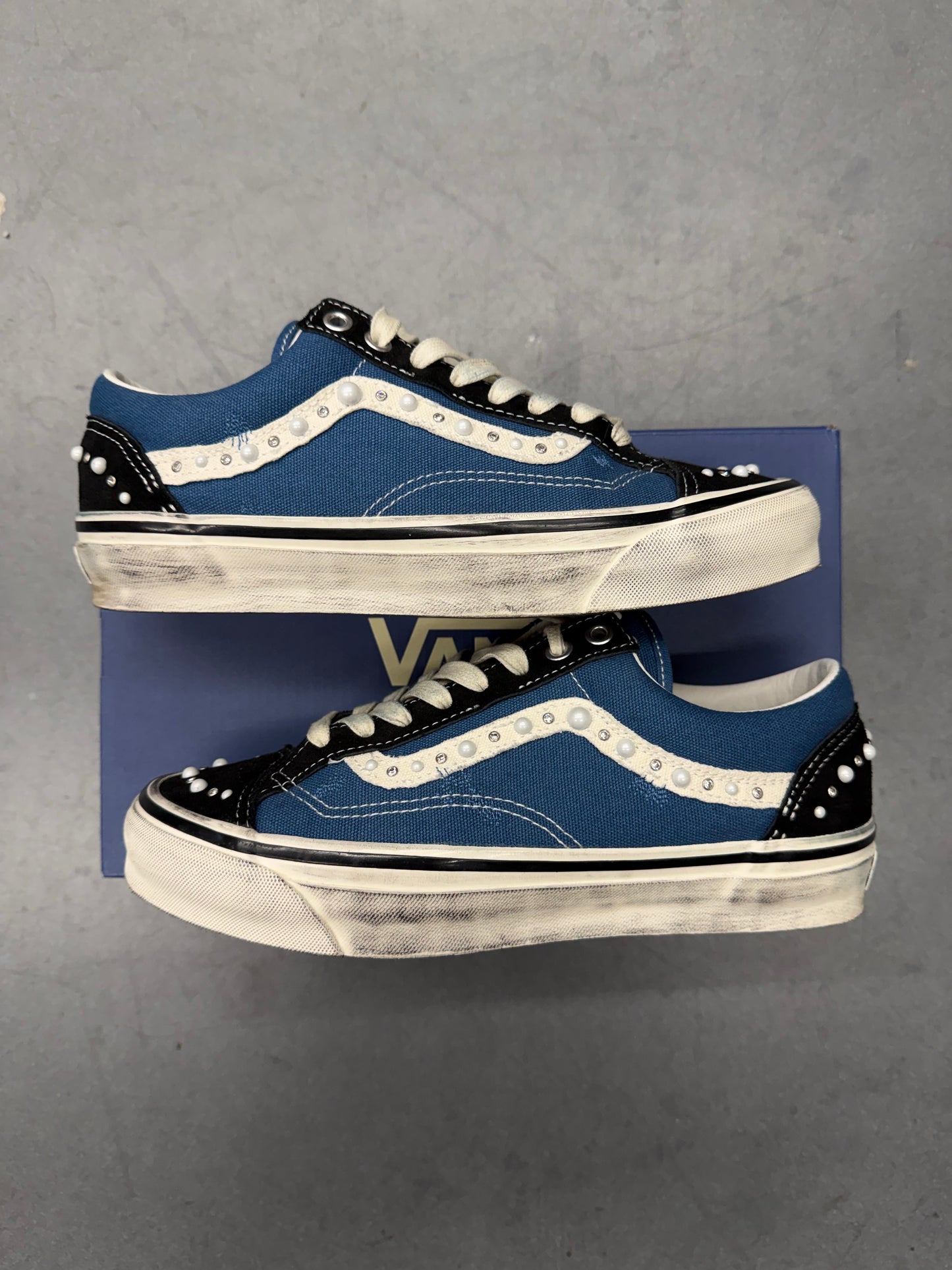 2026 VANS LX OLD SKOOL 36 PEARLIZED PACK - BLACK/NAVY