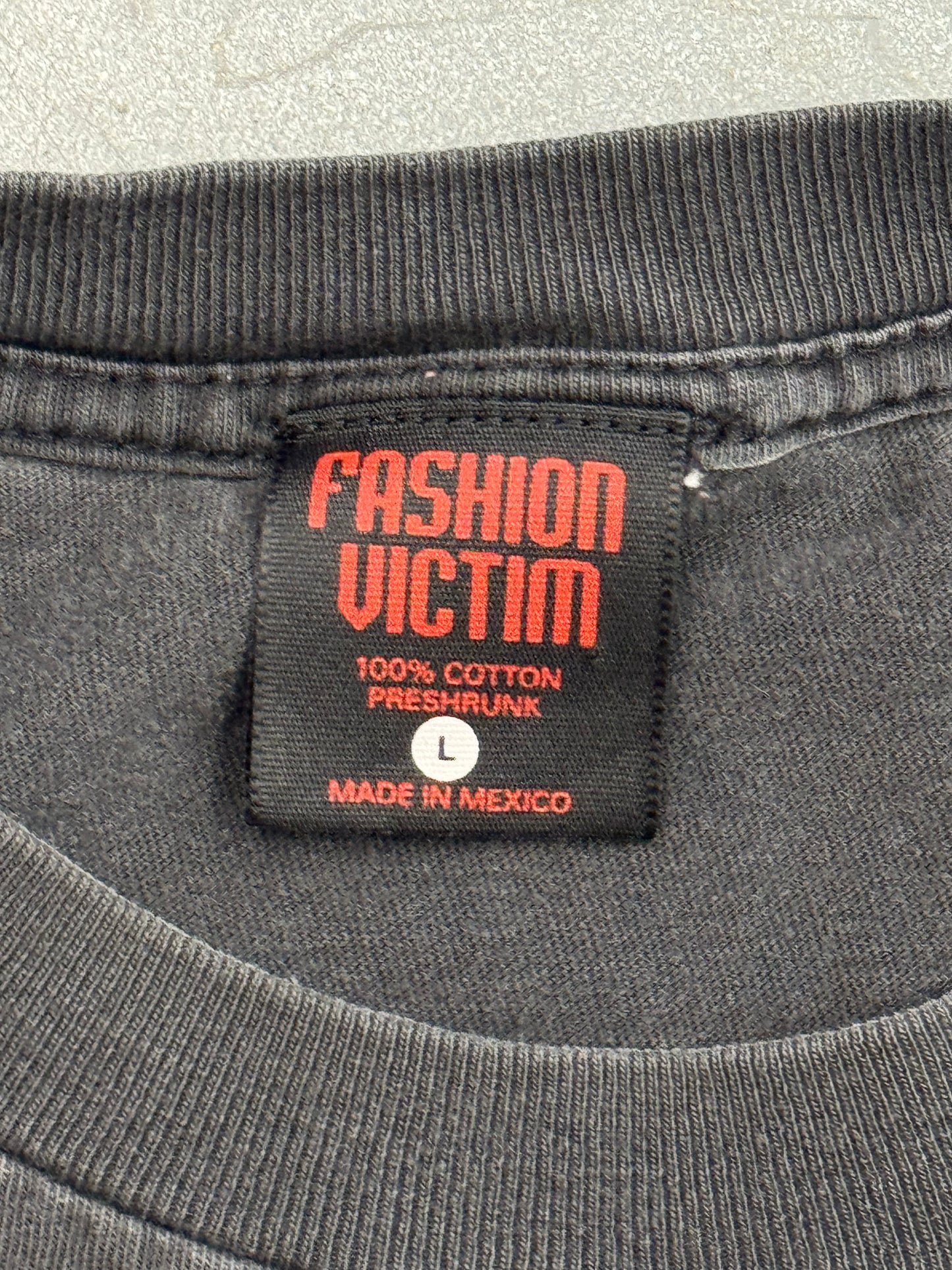 1995 FASHION VICTIM DEVIL FACE TEE (FASHION VICTIM TAG)