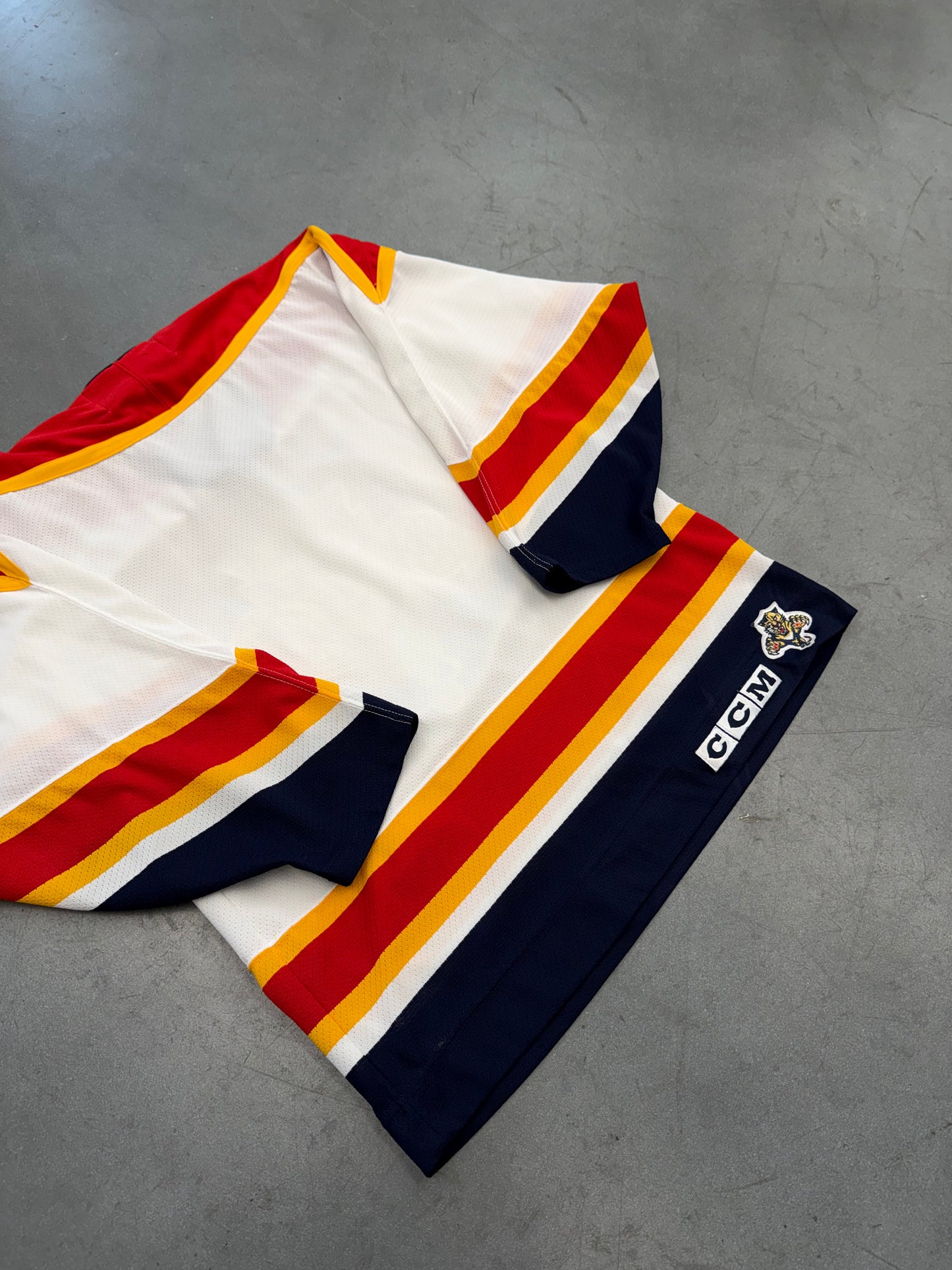 90'S FLORIDA PANTHERS NHL CCM WHITE HOCKEY JERSEY