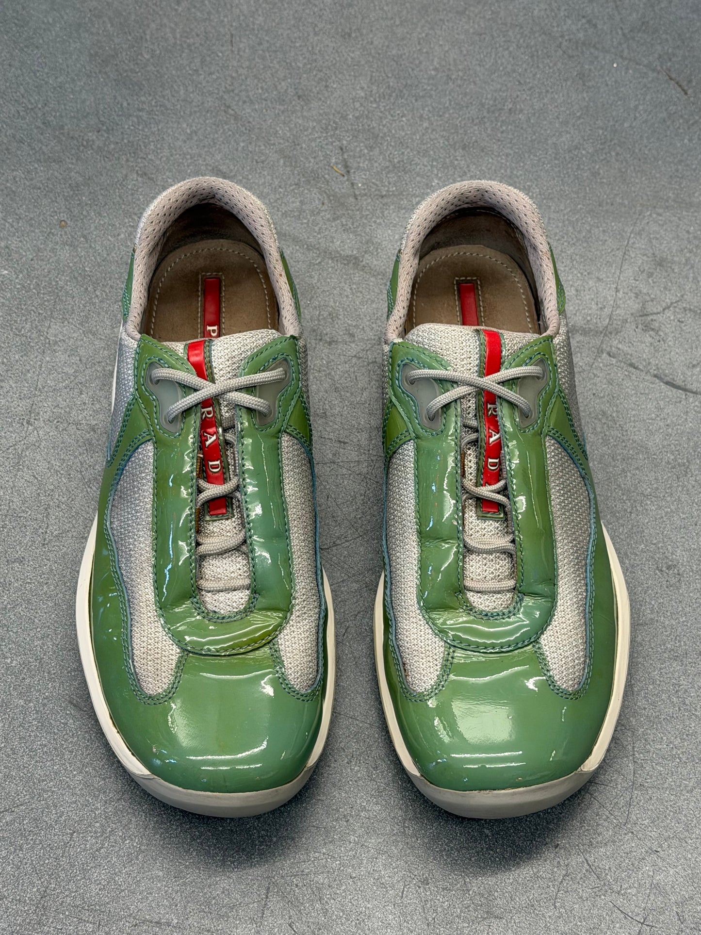 PRADA AMERICA'S CUP SNEAKER - GREEN (W/O BOX)