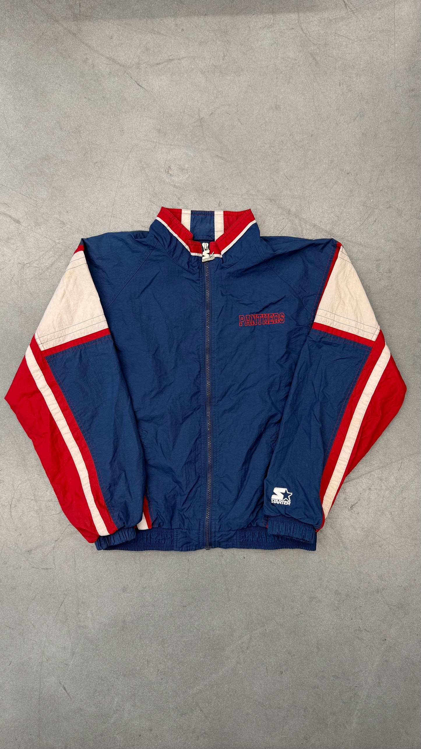 90S STARTER FLORIDA PANTHERS NHL HOCKEY ZIP-UP WINDBREAKER JACKET