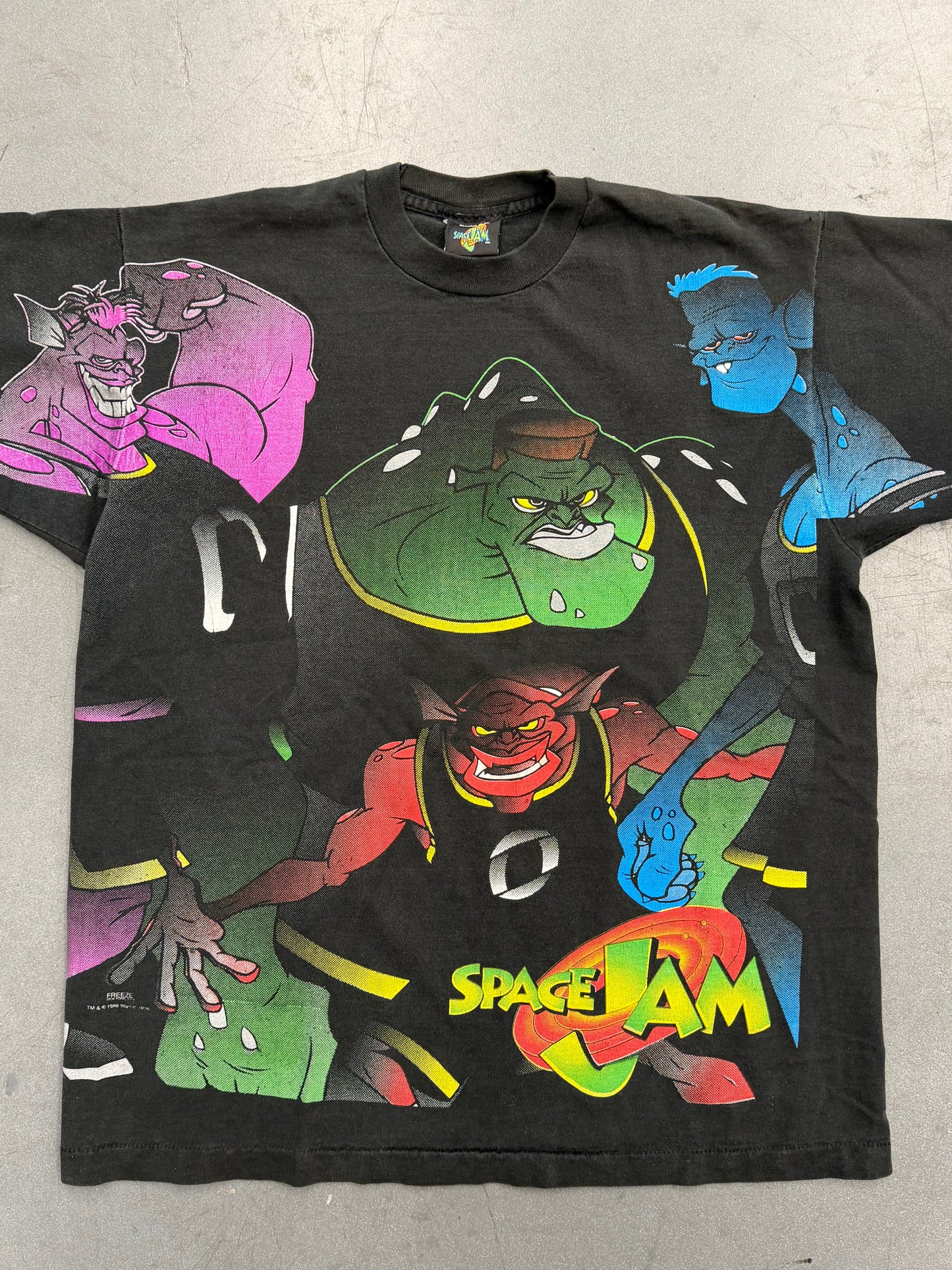 1996 SPACE JAM MONSTARS AOP MOVIE PROMO TEE