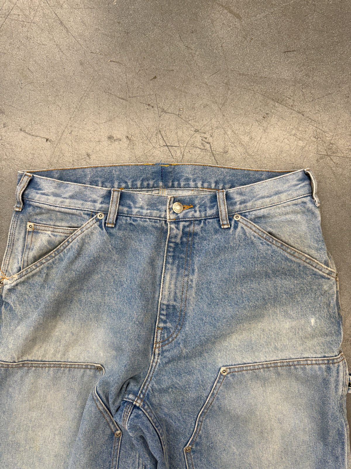 SS23 SUPREME DOUBLE KNEE PAINTER PANT - WASHED BLUE